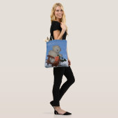 Teddy op reis tote bag (Op model)
