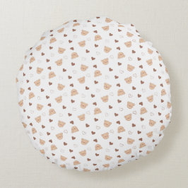 Teddy Patroon met Harten Rond Kussen