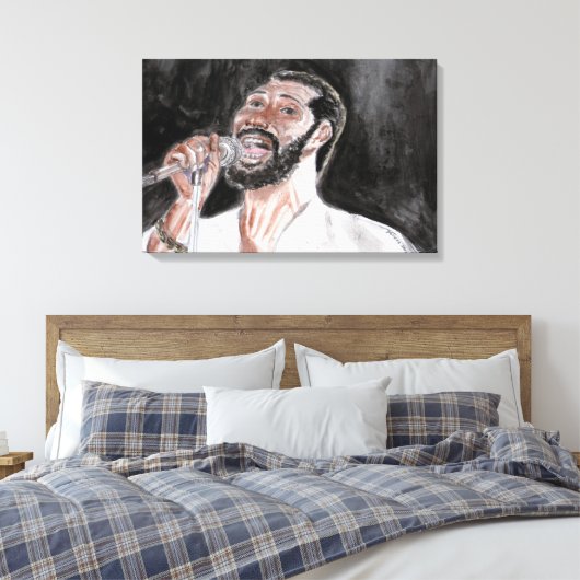 Teddy Pendergrass Canvas Afdruk (Insitu (Slaapkamer))