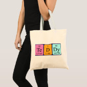 Teddy Periodieke Naam canvas tas (Voorkant (product))