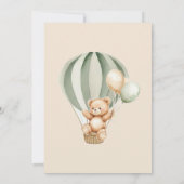 Teddy Picknick Baby Shower Uitnodiging (Achterkant)