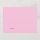 Teddy Pink Beer Girl wacht op baby shower uitnodig Uitnodiging Briefkaart (Achterkant)