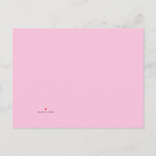 Teddy Pink Beer Girl wacht op baby shower uitnodig Uitnodiging Briefkaart (Achterkant)