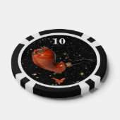 Teddy Poker Chip Black Space (2-zijdig) Rev-1 (Enkel)