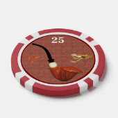 Teddy Poker Chip Rode Paddenstoelen (Enkel)