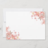 Teddy Polar Beer Pink Balloon Baby shower Kaart (Achterkant)