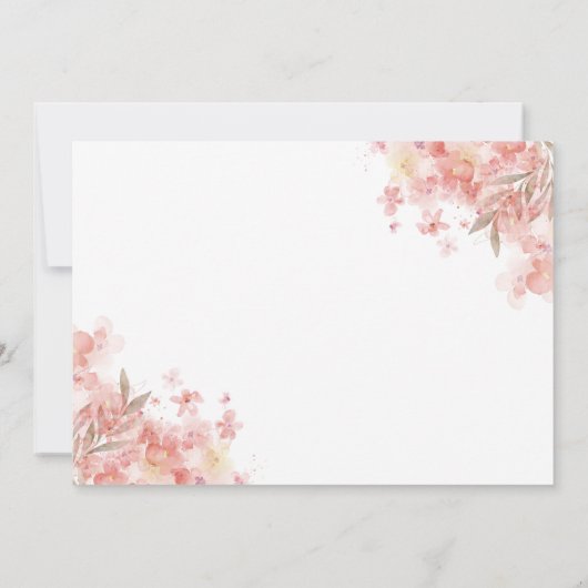 Teddy Polar Beer Pink Balloon Baby shower Kaart (Achterkant)