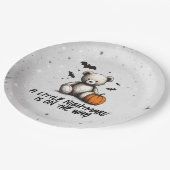 Teddy Pumpkin-Baby shower Papieren Bordje (Gekanteld)