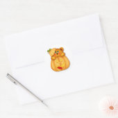 Teddy Pumpkin Ronde Sticker (Envelop)