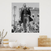 Teddy Roosevelt beschrijft Crowd in 1905  Poster (Keuken)