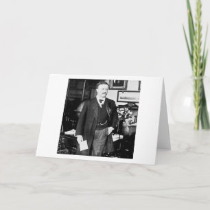 Teddy Roosevelt bij de Vintage van het Witte Huis Kaart