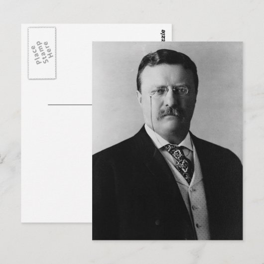 Teddy Roosevelt Briefkaart (Voorkant / Achterkant)