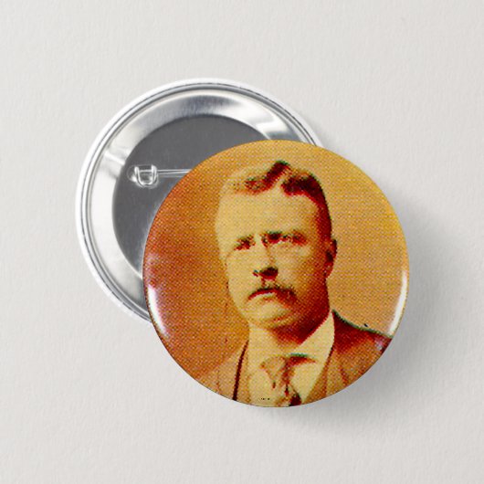 Teddy Roosevelt - Button (Voorkant /achterkant)