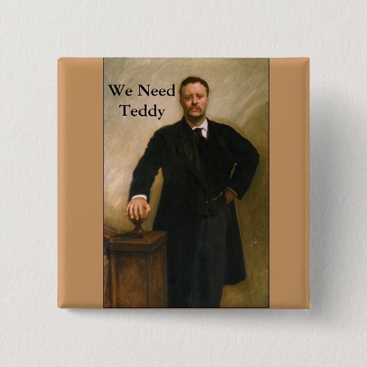 Teddy Roosevelt Button (Voorkant)