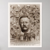Teddy Roosevelt Collage of Life - 1923 Poster (Voorkant)