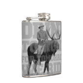 Teddy Roosevelt Drink Vanavond Heupfles (Rechts)
