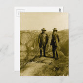 Teddy Roosevelt en John Muir bij Glacier Point Briefkaart (Voorkant / Achterkant)