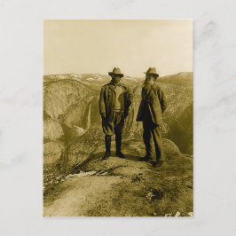 Teddy Roosevelt en John Muir bij Glacier Point Briefkaart