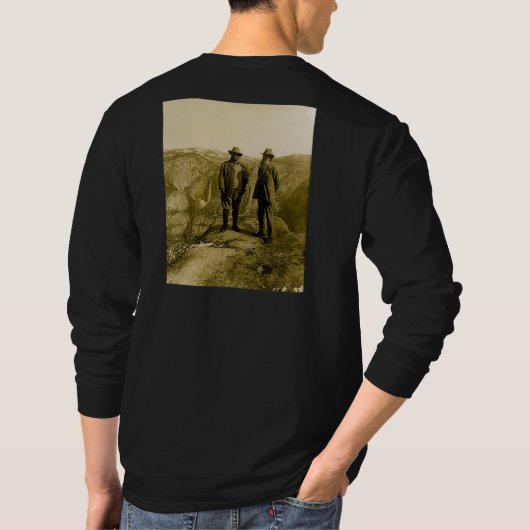 Teddy Roosevelt en John Muir bij Glacier Point T-S T-shirt (Achterkant)
