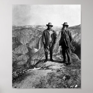 Teddy Roosevelt en John Muir - Glacier Point Poster