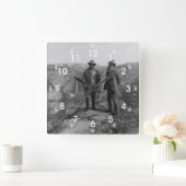 Teddy Roosevelt en John Muir in Yosemite Vierkante Klok (Huis)