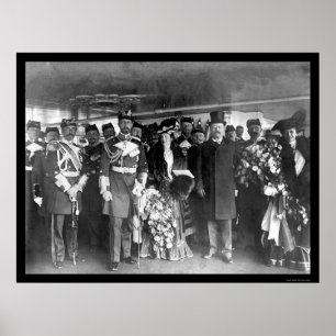 Teddy Roosevelt en Prince Henry 1902 Poster