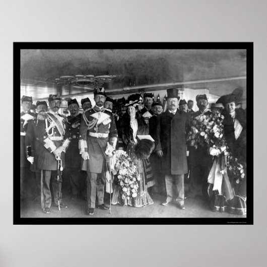 Teddy Roosevelt en Prince Henry 1902 Poster (Voorkant)