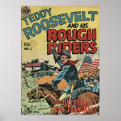 Teddy Roosevelt en Zijn Rough Riders 001 oneshot Poster (Voorkant)