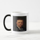 Teddy Roosevelt "Feet on Ground" Wisdom Quote Gift Magische Mok (Links)