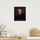 Teddy Roosevelt "Geloof in Self" citeert Posters (Keuken)