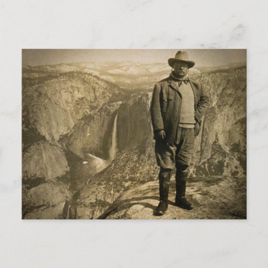 Teddy Roosevelt Glacier Point Yosemite Valley Briefkaart (Voorkant)