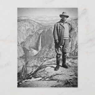Teddy Roosevelt Glacier Point Yosemite Valley CA Briefkaart