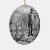 Teddy Roosevelt Glacier Point Yosemite Valley CA Keramisch Ornament (Rechts)