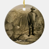 Teddy Roosevelt Glacier Point Yosemite Valley CA Keramisch Ornament (Achterkant)