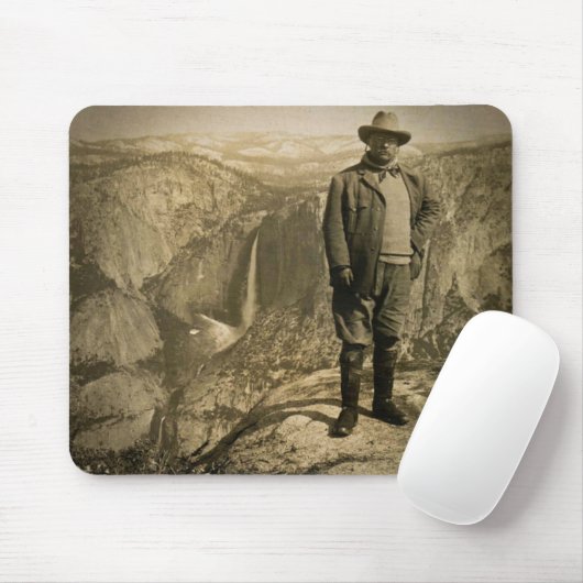 Teddy Roosevelt Glacier Point Yosemite Valley Muismat (Met muis)