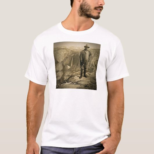 Teddy Roosevelt Glacier Point Yosemite Valley T-shirt (Voorkant)