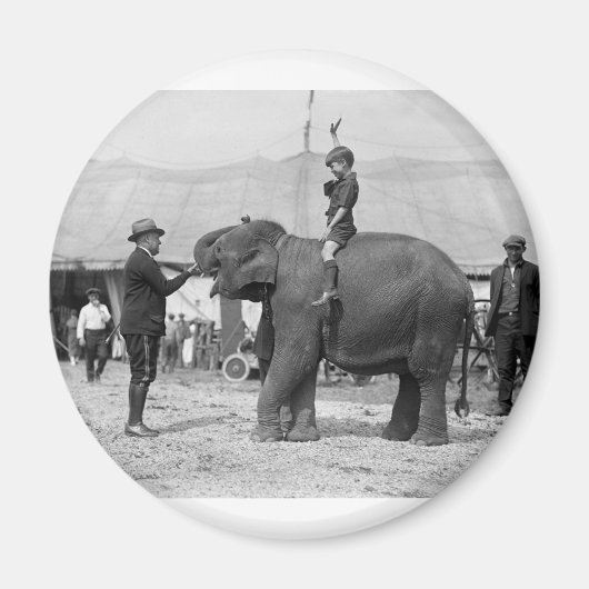 Teddy Roosevelt in de Circus: 1924 Magneet (Voorkant)