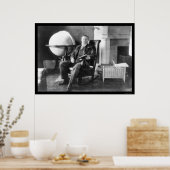 Teddy Roosevelt in Repose 1908 Poster (Keuken)