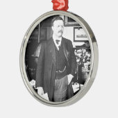 Teddy Roosevelt in the White House 1912  Metalen Ornament (Links)
