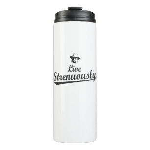 Teddy Roosevelt leeft sterk Thermosbeker