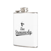 Teddy Roosevelt Live Strenuous Heupfles (Links)