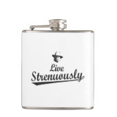 Teddy Roosevelt Live Strenuous Heupfles (Voorkant)