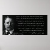 TEDDY ROOSEVELT - MAN in de ARENA - 1910 Poster (Voorkant)