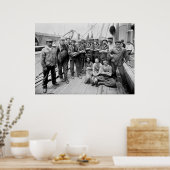 Teddy Roosevelt met Crew, begin jaren '00 Poster (Keuken)