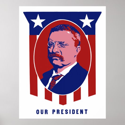 Teddy Roosevelt - Ons President Poster (Voorkant)