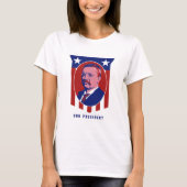 Teddy Roosevelt - Ons President T-shirt (Voorkant)