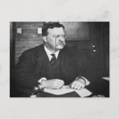 Teddy Roosevelt op het werk in 1912 Briefkaart (Voorkant)