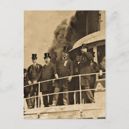 Teddy Roosevelt over de Vintage van de Steamer Tas Briefkaart