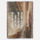 Teddy Roosevelt Quote - Absence Large Landscape Deken (Voorkant Verticaal)