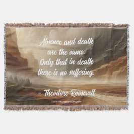 Teddy Roosevelt Quote - Absence Large Landscape Deken